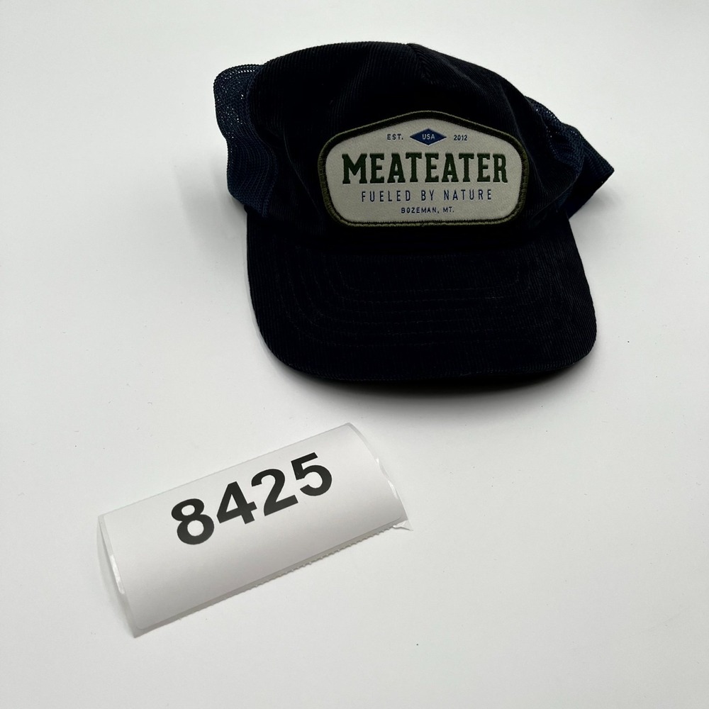 Richardson Trucker Hat Mens One Size Navy Blue Corduroy Mesh‎ Back MeatEater